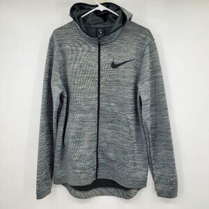 Nike Spotlight Men's Full Zip Heather Grey Zip Up Sweatshirt Jacket Medium